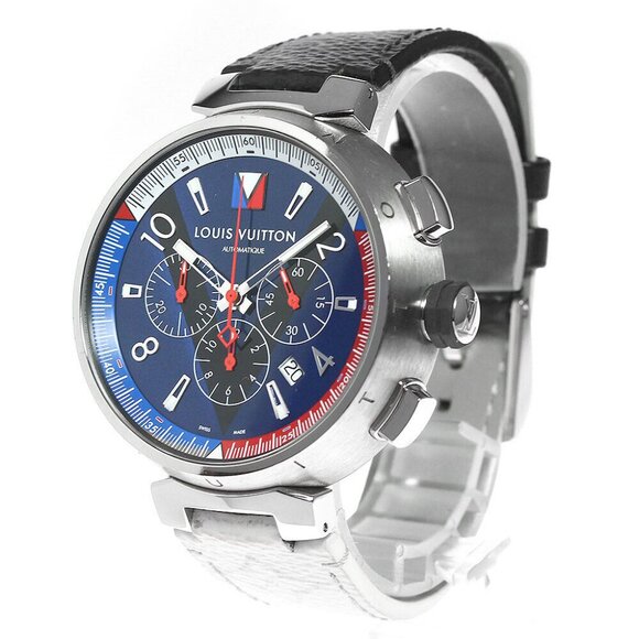 LOUIS VUITTON Tambour Automatic Q1A61 Chronograph Automatic Men's Watch - Picture 2 of 12